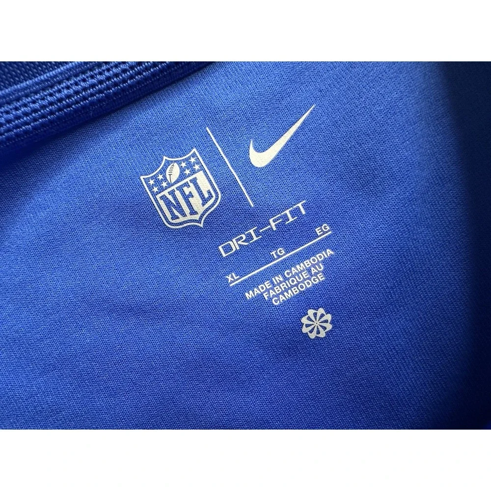 Nike X NFL Men's Los Angeles‎ Rams Dri-Fit Quarter Zip Pullover Blue Size XL